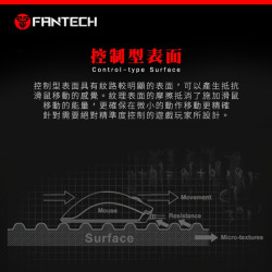 【FANTECH 台灣】MP44 精準控制型精密防滑電競滑鼠墊 44x35cm