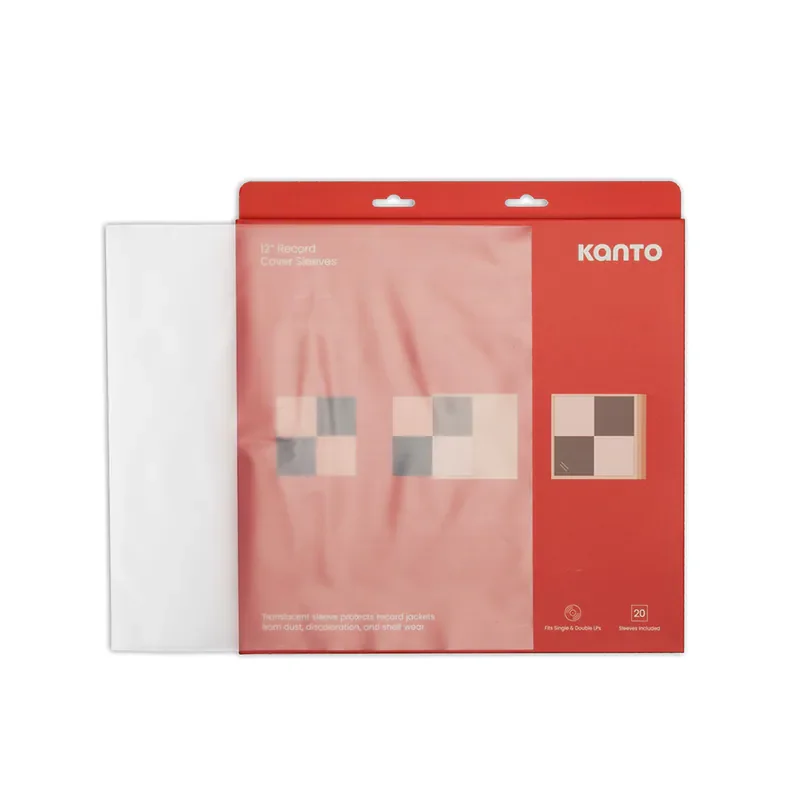 【Kanto TT-CS20】黑膠唱片包裝保護套組-20入