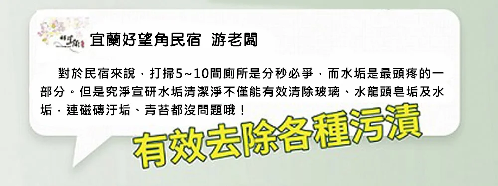 究淨宣研 9CLEAN 浴廁水垢清潔液(300ml)