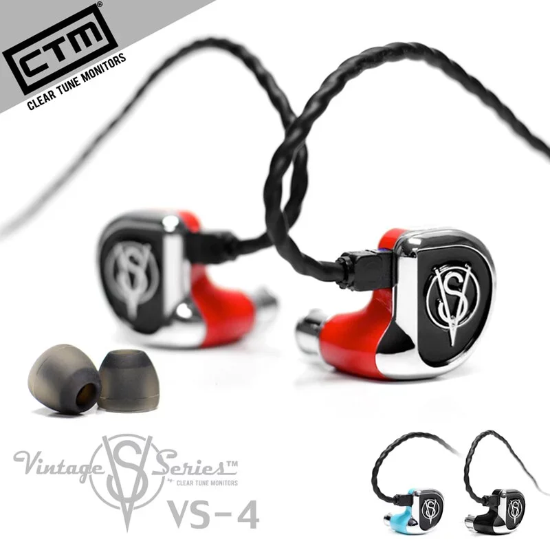 【 CTM Vintage VS-4 】高解析四動鐵單元可換線繞耳式入耳耳機 CIEM可換線設計 【 CTM Vintage VS-4 】高解析四動鐵單元可換線繞耳式入耳耳機 CIEM可換線設計