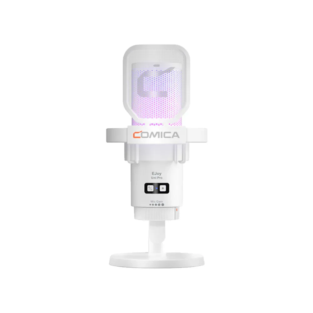 COMICA EJoy Uni Pro(D) USB電容式無線麥克風 (桌上型) 白色款